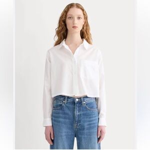 Everlane Way-Short Shirt in Silky Cotton